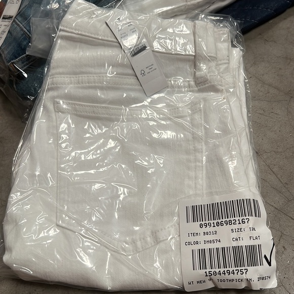 J.Crew 9" high-rise toothpick jean in white bq312 - Picture 3 of 3